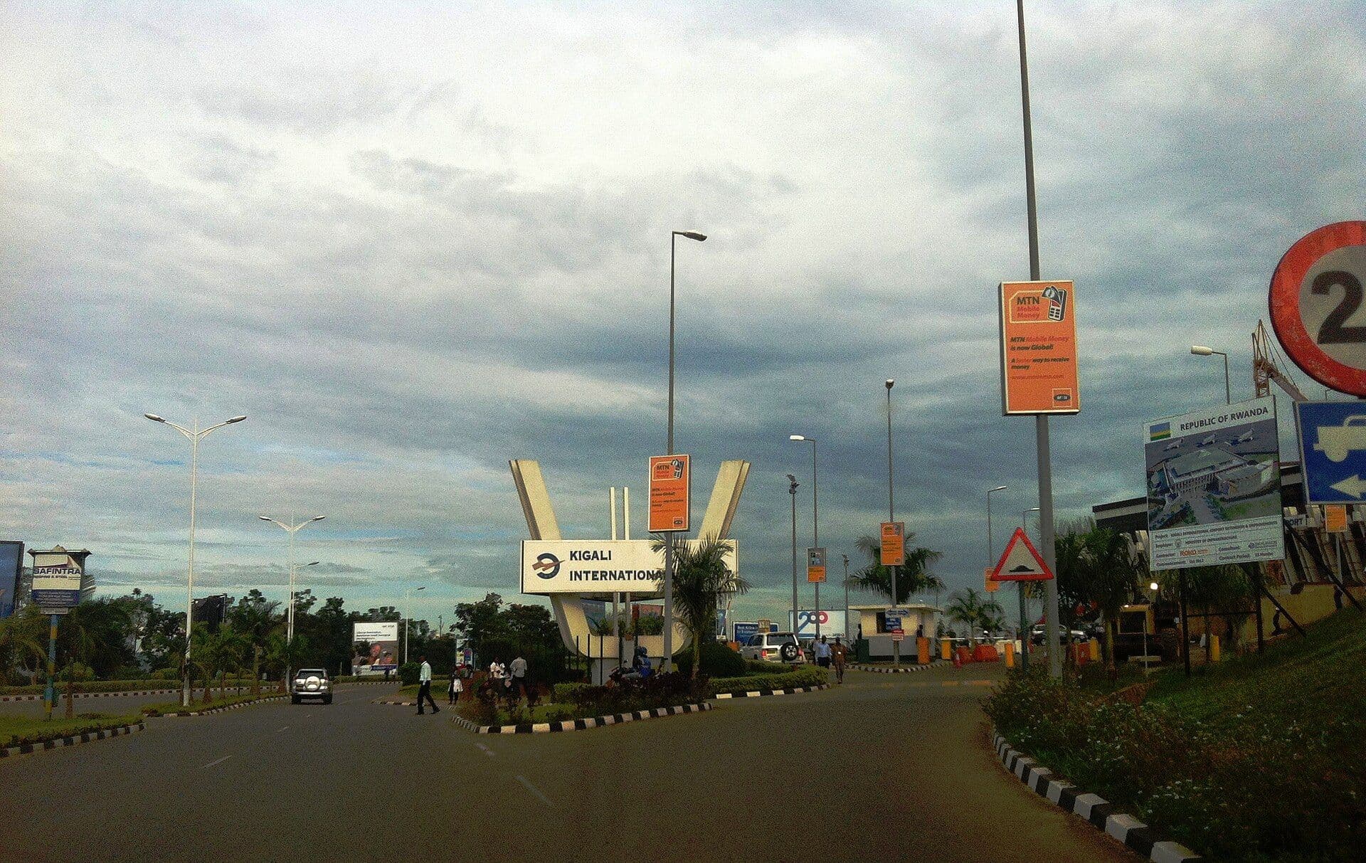 L'entrée de Kigali International Airport