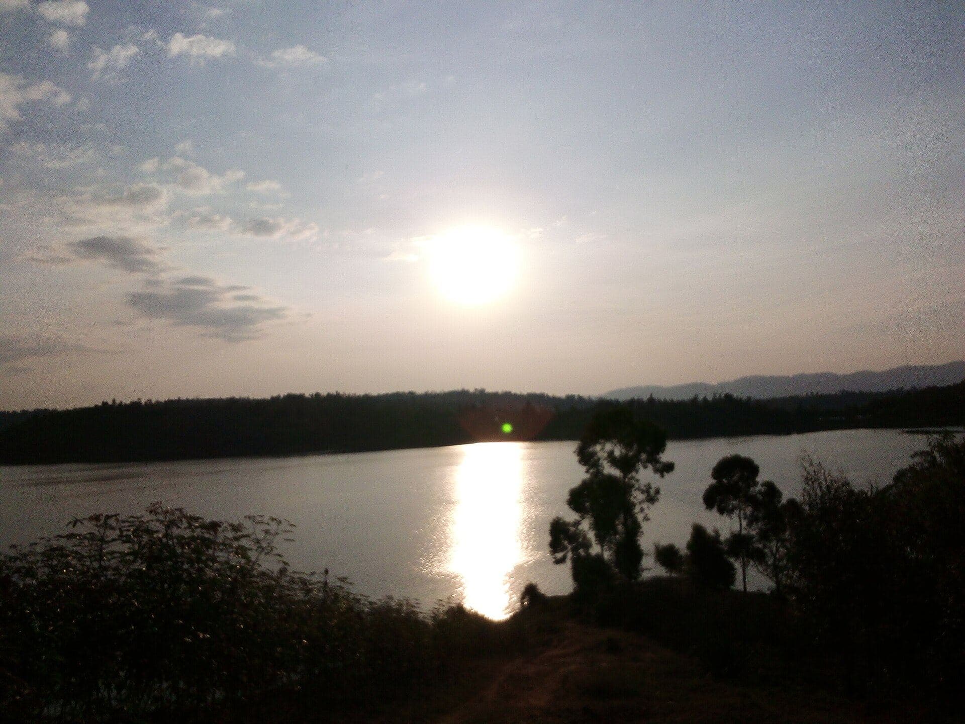 Coucher de soleil sur le lac Kivu